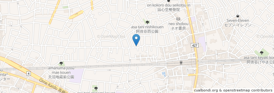 Mapa de ubicacion de カレーの時間 en اليابان, 東京都, 杉並区.
