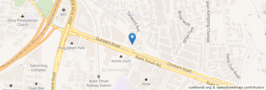 Mapa de ubicacion de Kong Cafe en Сингапур, Northwest.