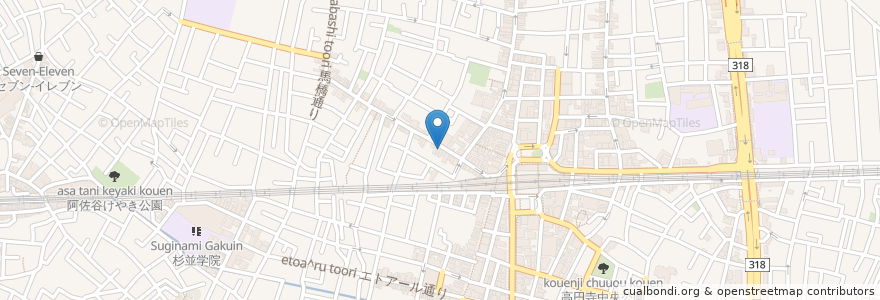 Mapa de ubicacion de ツル薬局 en Japon, Tokyo, 杉並区.