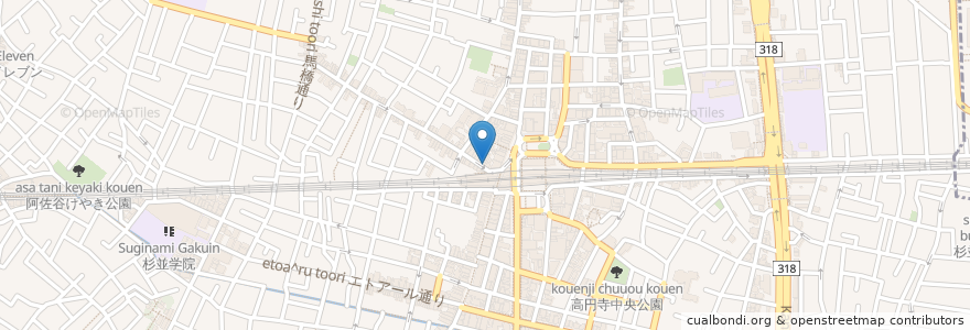 Mapa de ubicacion de Lale en Giappone, Tokyo, 杉並区.