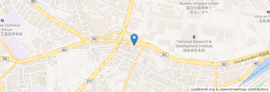 Mapa de ubicacion de 長崎ちゃんぽん 皿うどん en Japonya, 東京都, 新宿区.
