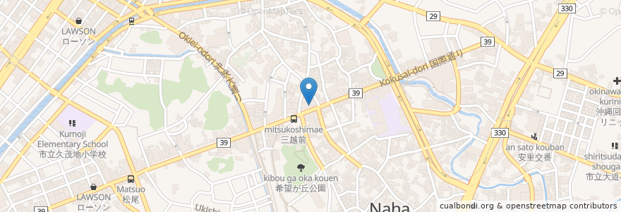 Mapa de ubicacion de アカインコ en Japan, Präfektur Okinawa, 那覇市.