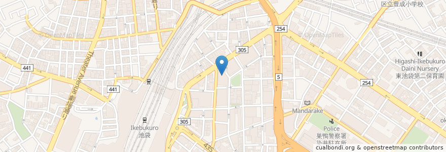 Mapa de ubicacion de yakiniku Honpo Pia Ikebukuro en Jepun, 東京都, 豊島区.