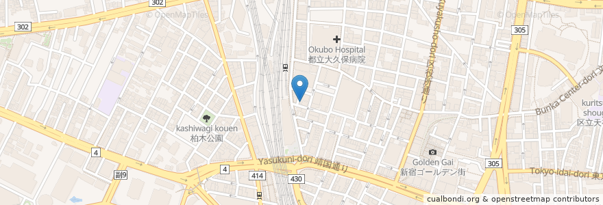 Mapa de ubicacion de Ramen Takahashi en اليابان, 東京都, 新宿区.