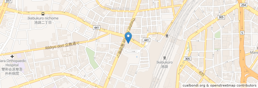 Mapa de ubicacion de Toraji Ikebukuro west exit branch en Jepun, 東京都, 豊島区.