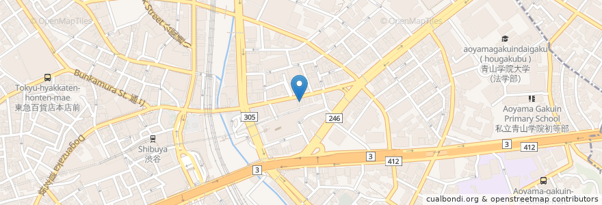 Mapa de ubicacion de Gyukatsu motormura en Japan, 東京都, 渋谷区.