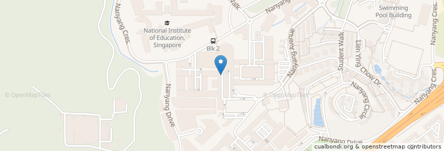 Mapa de ubicacion de Mr Bean en Singapour, Southwest.