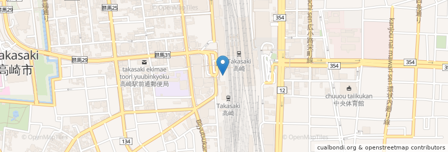 Mapa de ubicacion de 豊丸水産 en Japon, Préfecture De Gunma, 高崎市.