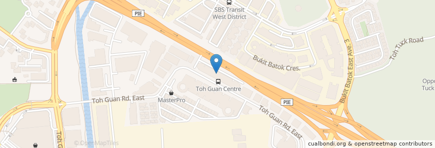 Mapa de ubicacion de Shi Fu Food Court en Singapour, Southwest.