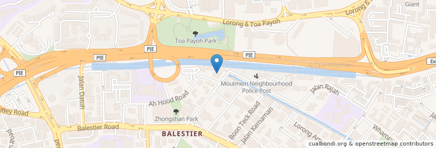 Mapa de ubicacion de Ten Dollar Club en Singapura, Central.