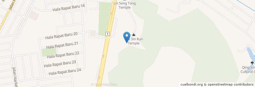 Mapa de ubicacion de Dudjom New Treasure en مالزی, پراک.