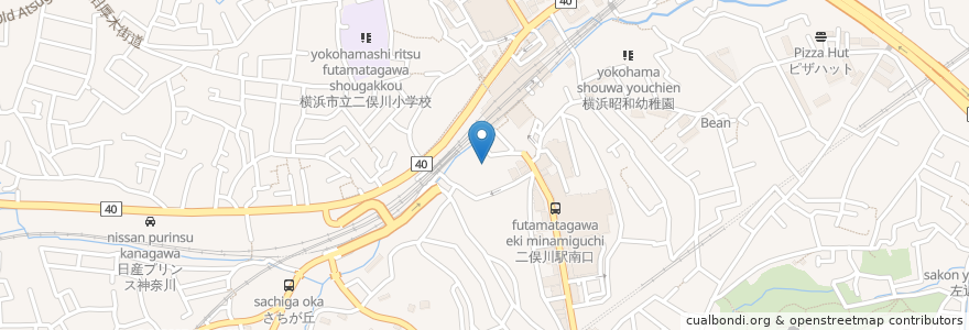 Mapa de ubicacion de 横浜銀行ATM en Japan, Kanagawa Prefecture, Yokohama, Asahi Ward.