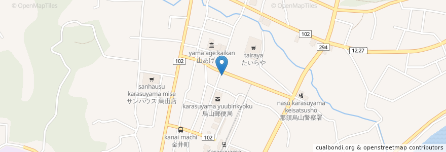 Mapa de ubicacion de 札幌ラーメン　とくみ en 日本, 栃木県, 那須烏山市.