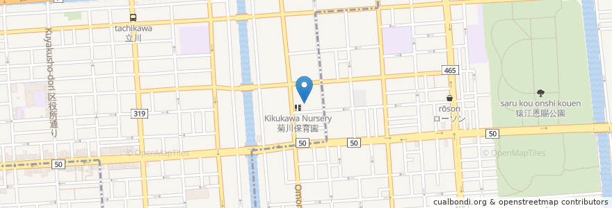 Mapa de ubicacion de スギ薬局 en 日本, 東京都, 江東区.