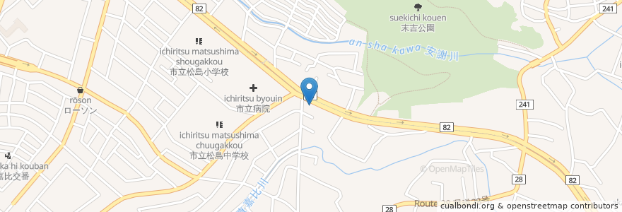 Mapa de ubicacion de エネオス en 日本, 沖縄県, 那覇市.