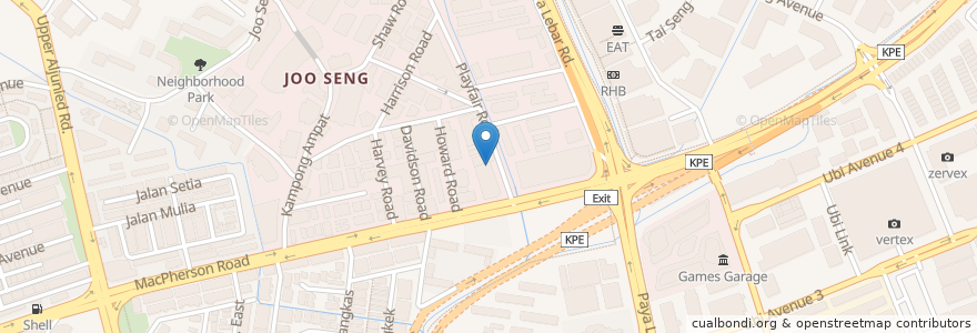 Mapa de ubicacion de The Silver Lining Community Services Ltd. en Singapore, Southeast.