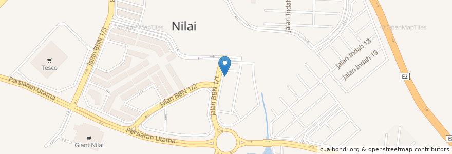 Mapa de ubicacion de Nilai Secret Recipe en 말레이시아, 느그리슴빌란, Seremban.