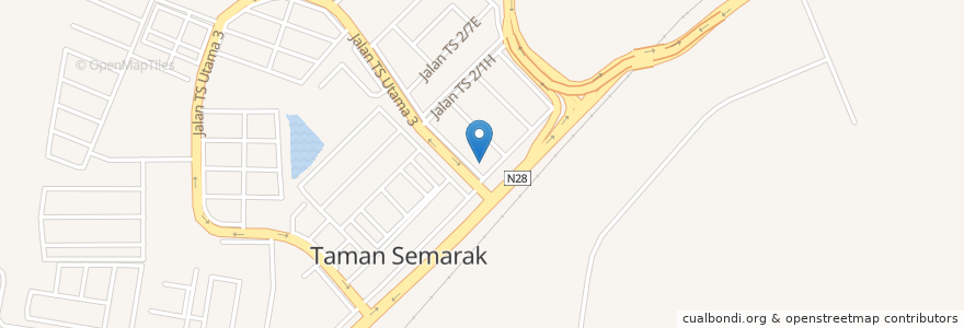 Mapa de ubicacion de CIMB Bank en Malaysia, Negeri Sembilan, Seremban.