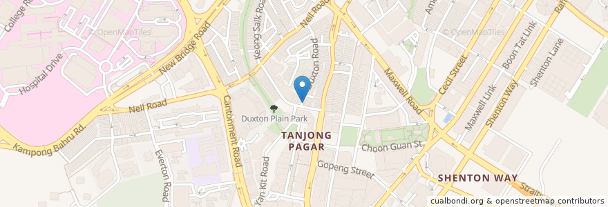 Mapa de ubicacion de Twins Restaurant en 新加坡, 中区.