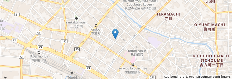 Mapa de ubicacion de 居酒屋政 en Япония, Тоттори, 鳥取市.