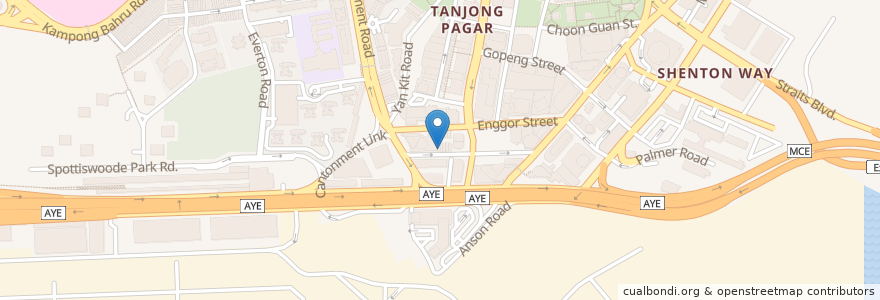 Mapa de ubicacion de Jin Yu Coffee House en Singapore, Central.