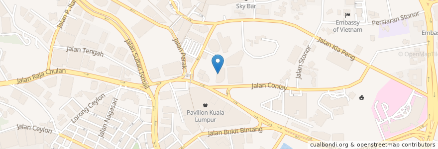 Mapa de ubicacion de Altitude bar & high tea en Malásia, Selangor, Kuala Lumpur.