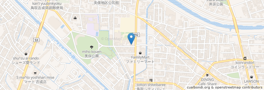 Mapa de ubicacion de 宮崎医院 en Япония, Тоттори, 鳥取市.