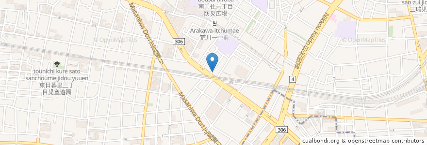 Mapa de ubicacion de 中山医院 en اليابان, 東京都.