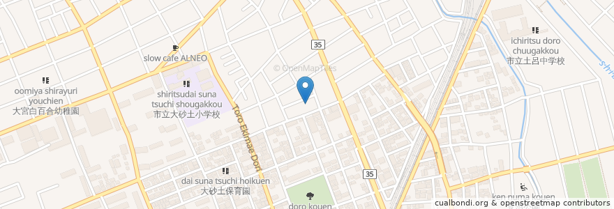 Mapa de ubicacion de ウエルシア薬局土呂店 en Japon, Préfecture De Saitama, さいたま市, 北区.