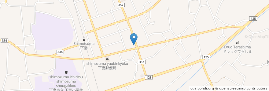 Mapa de ubicacion de 下妻ひらり en Japon, Préfecture D'Ibaraki, 下妻市.