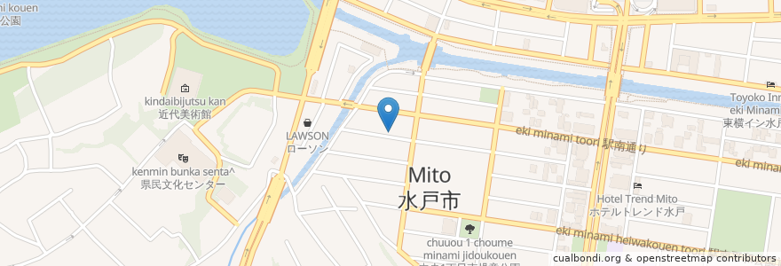 Mapa de ubicacion de Casual Dining Ebi en Япония, Ибараки, Мито.