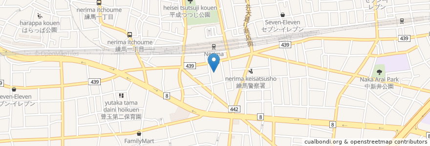 Mapa de ubicacion de 大鳥神社 en 日本, 東京都, 練馬区.
