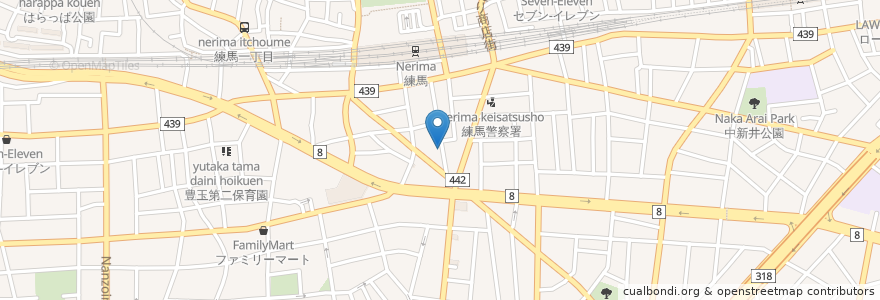 Mapa de ubicacion de 香港亭 en 日本, 东京都/東京都, 練馬区.