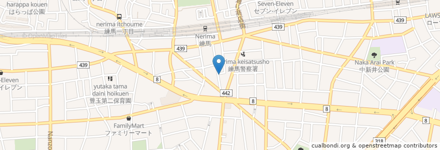 Mapa de ubicacion de 春田屋 en 日本, 东京都/東京都, 練馬区.