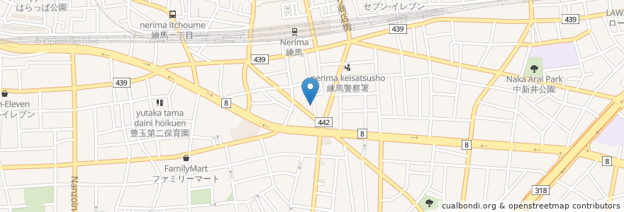 Mapa de ubicacion de 魚たか en Japão, Tóquio, 練馬区.