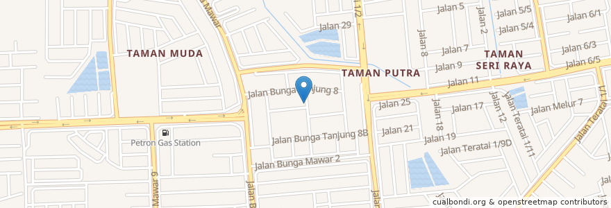 Mapa de ubicacion de Restoran Shin Wa en Malaysia, Selangor, Ampang Jaya Municipal Council.