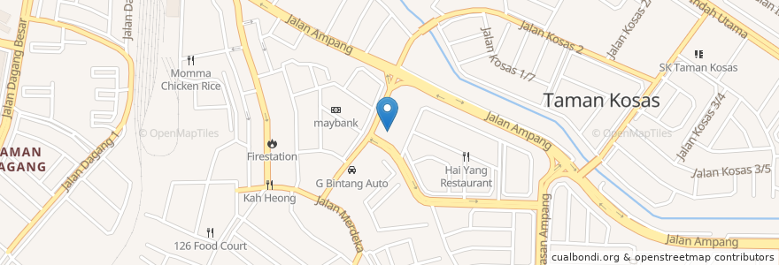 Mapa de ubicacion de Public Bank en Malesia, Selangor, Majlis Perbandaran Ampang Jaya.