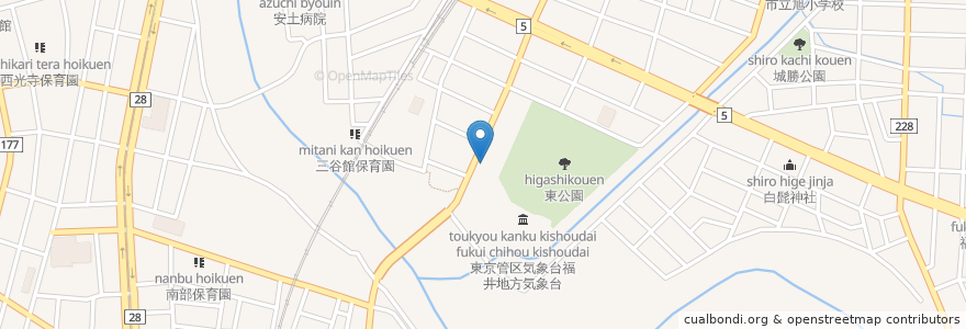 Mapa de ubicacion de 東光寺 en ژاپن, 福井県, 福井市.