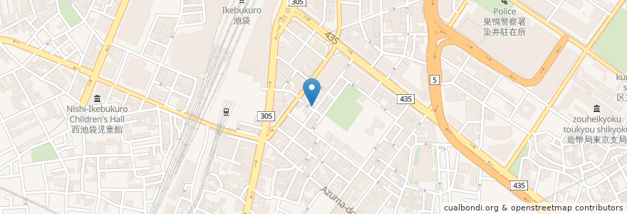 Mapa de ubicacion de ティファニー en Japan, Tokio, 豊島区.