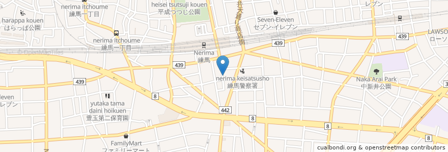 Mapa de ubicacion de 加賀屋 en 일본, 도쿄도, 練馬区.