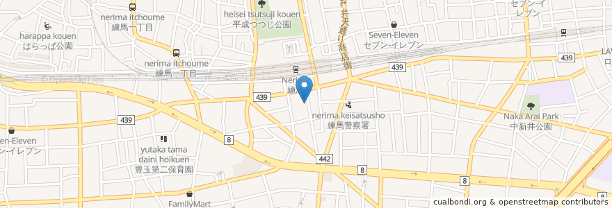 Mapa de ubicacion de まつい en ژاپن, 東京都, 練馬区.