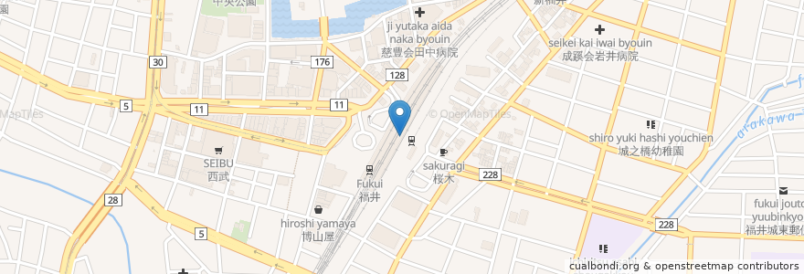 Mapa de ubicacion de 今庄そば en 日本, 福井県, 福井市.