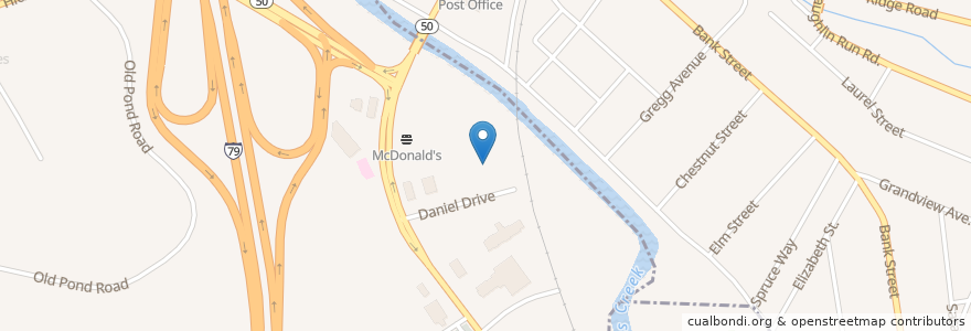 Mapa de ubicacion de Jimmy John's en États-Unis D'Amérique, Pennsylvanie, Allegheny County, South Fayette Township.