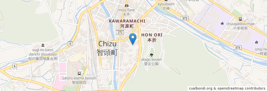 Mapa de ubicacion de なか瀬 en 일본, 돗토리현, 八頭郡, 智頭町.