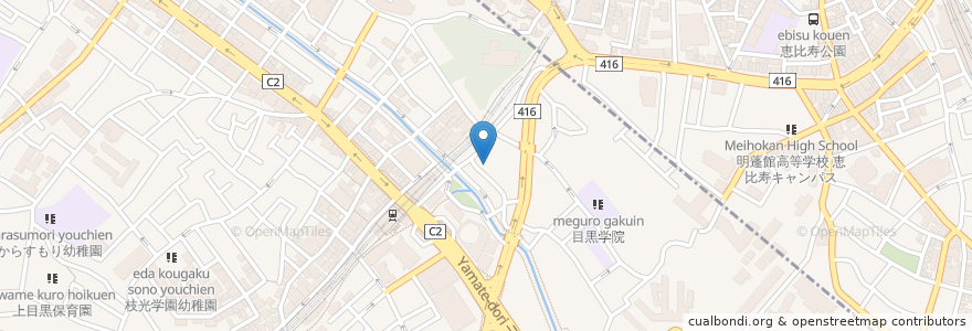 Mapa de ubicacion de タイムズカーシェア en اليابان, 東京都, 目黒区.