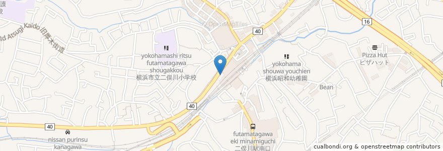 Mapa de ubicacion de 目利きの銀次 en ژاپن, 神奈川県, 横浜市, 旭区.