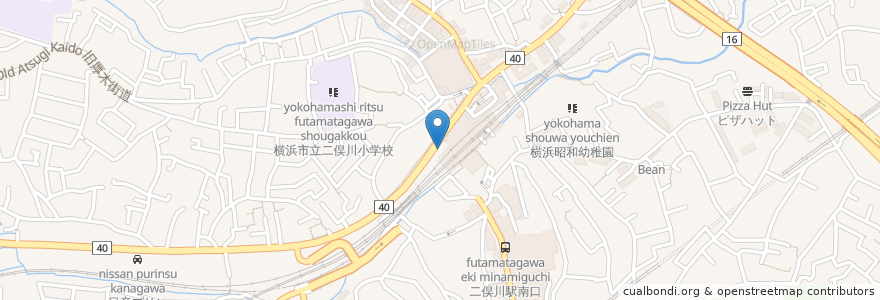 Mapa de ubicacion de 鶏のジョージ en اليابان, كاناغاوا, 横浜市, 旭区.