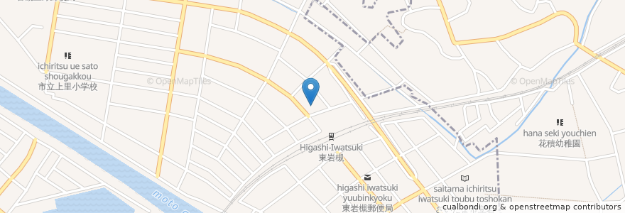 Mapa de ubicacion de 埼玉りそな銀行東岩槻支店 en Япония, Сайтама, Сайтама, 岩槻区.