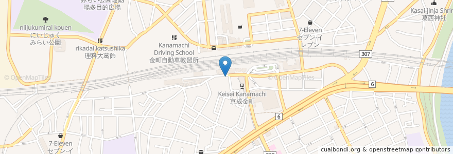 Mapa de ubicacion de 丸山歯科医院 en Japão, Tóquio, 葛飾区.