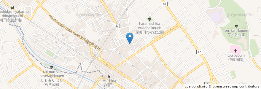 Mapa de ubicacion de BAGUS en 일본, 도쿄도, 町田市.